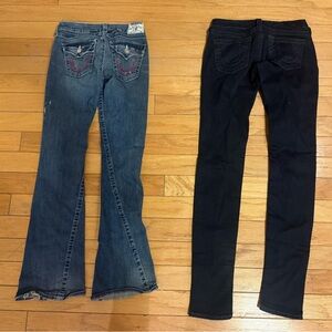 Lots of 2 Jeans fit size 27 True religion